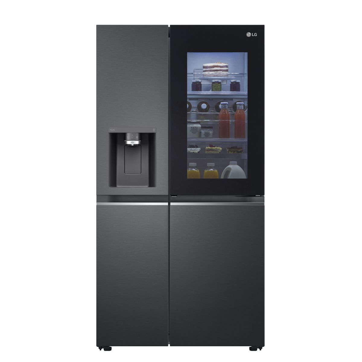 LG - Refrigerador 2 Puertas Side by Side No Frost 598 Litros Matte Black GS66SXTC