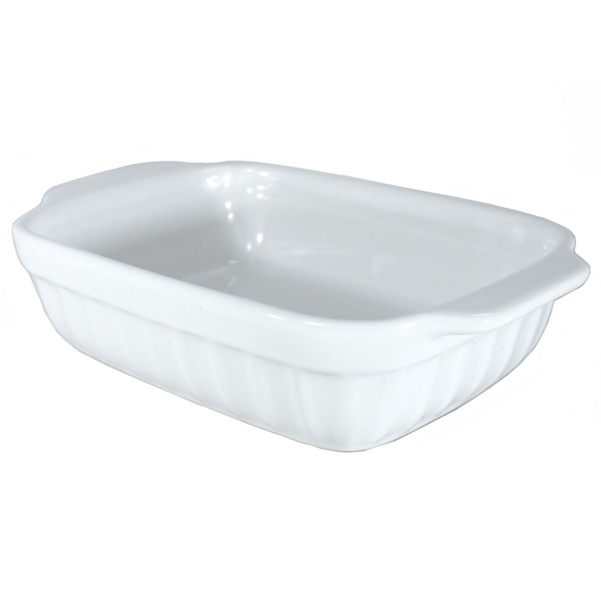 CLEVERWAY - Fuente Cleverway Rectangular Blanca para Horno 21x14 cm