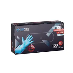 TOPSAFE - Guante Nitrilo Azul 6,5 grs T. XL