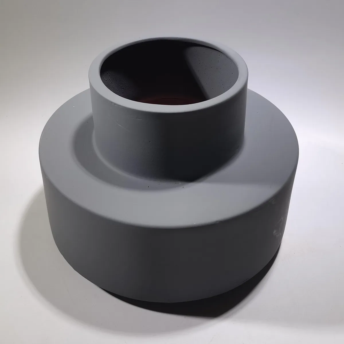 DECOGREEN - Jarrón cerámica nórdico negro 15x14 cm