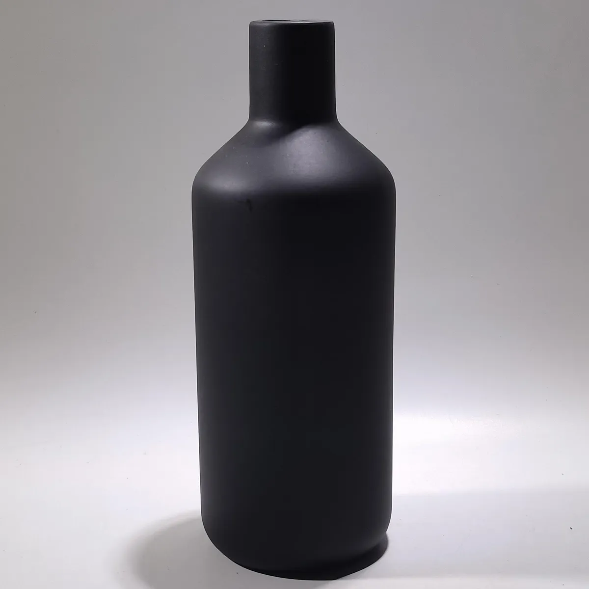 DECOGREEN - Botella cerámica nórdico negro 20x7 cm