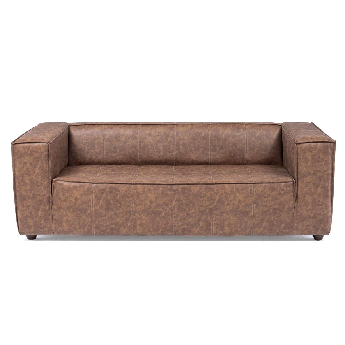 BARRA DESIGN - Sofá 3 cuerpos Expoito 207x69x85 cm Café