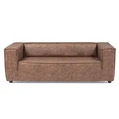 BARRA DESIGN - Sofá 3 cuerpos Expoito 207x69x85 cm Café