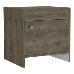 TUHOME - Velador 0 Cajón(es) Colore 40x41.6x35.2 cm Bellota y blanco