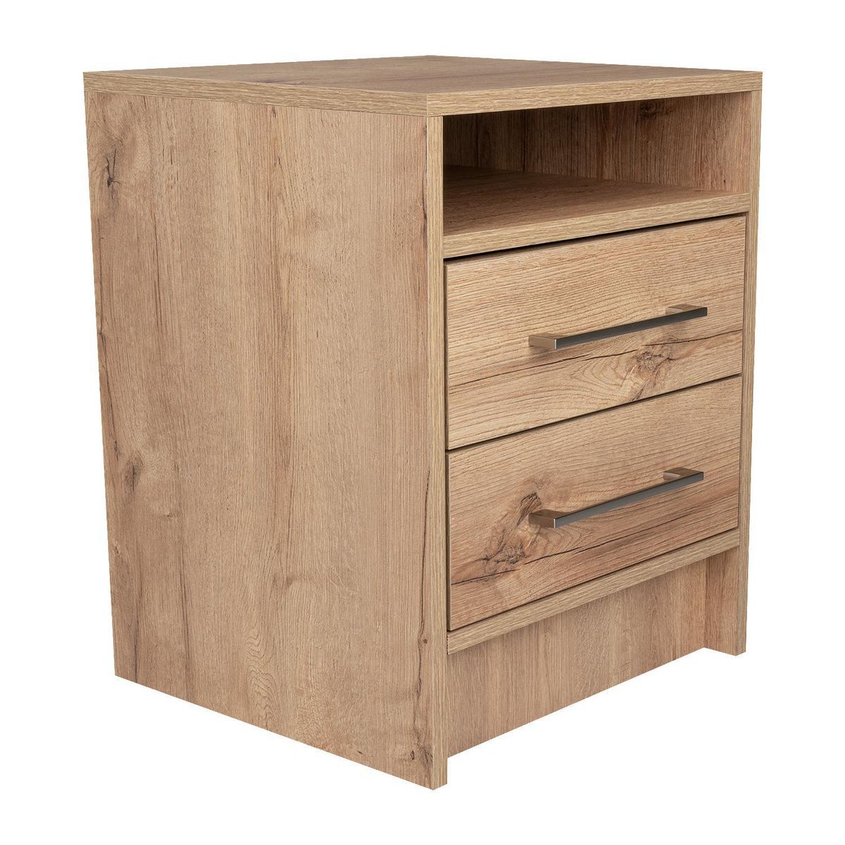 TUHOME - Velador 2 Cajón(es) Eter 40x50.7x37.3 cm Duna