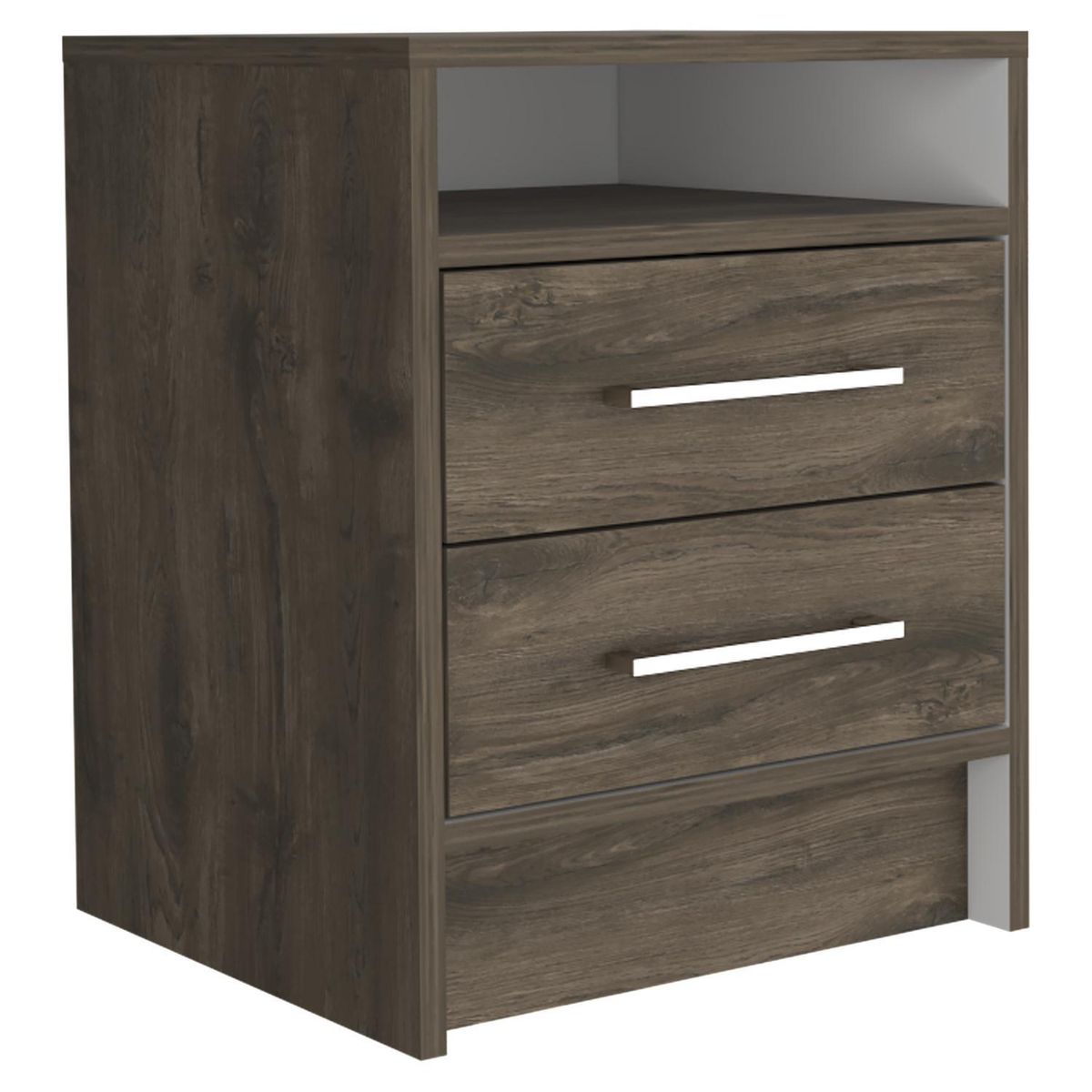 TUHOME - Velador 2 Cajón(es) Eter 40x50.7x37.3 cm Bellota