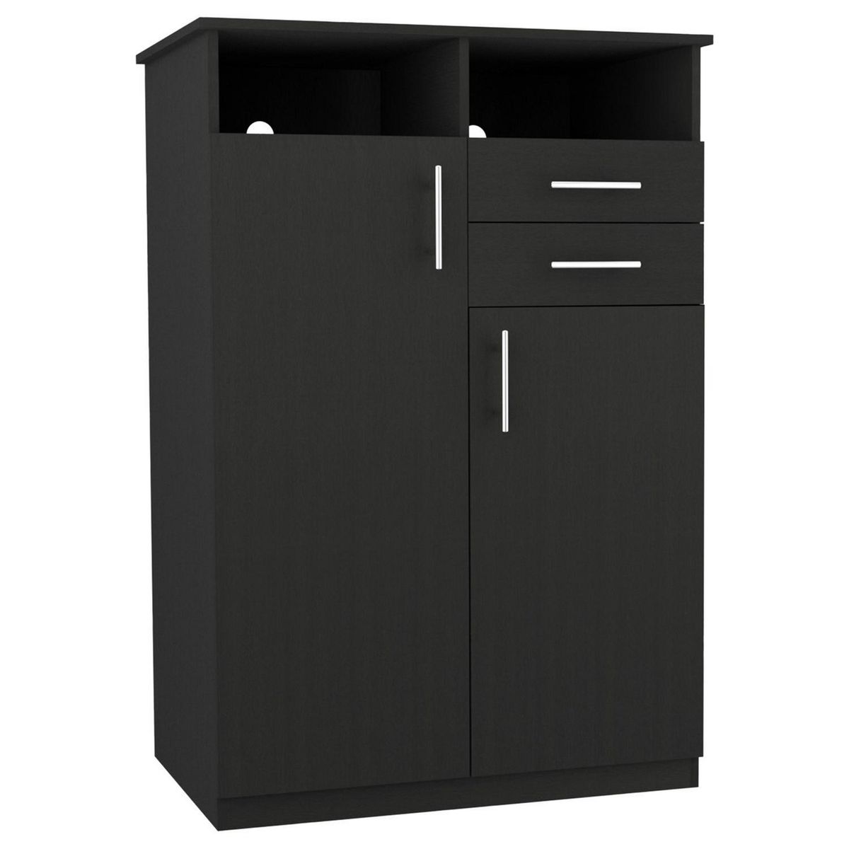 TUHOME - Closet 2 Puerta(s) 2 Cajón(es) 5 Repisa(s) 83x122.2x52.8 cm Wengue