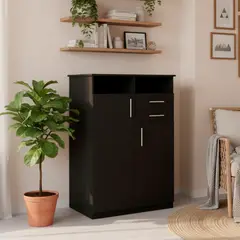 TUHOME - Closet 2 Puerta(s) 2 Cajón(es) 5 Repisa(s) 83x122.2x52.8 cm Wengue