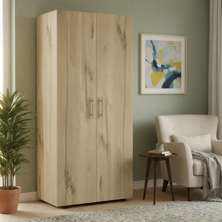Closet 2 Puerta(s) 5 Repisa(s) 80x180x48 cm