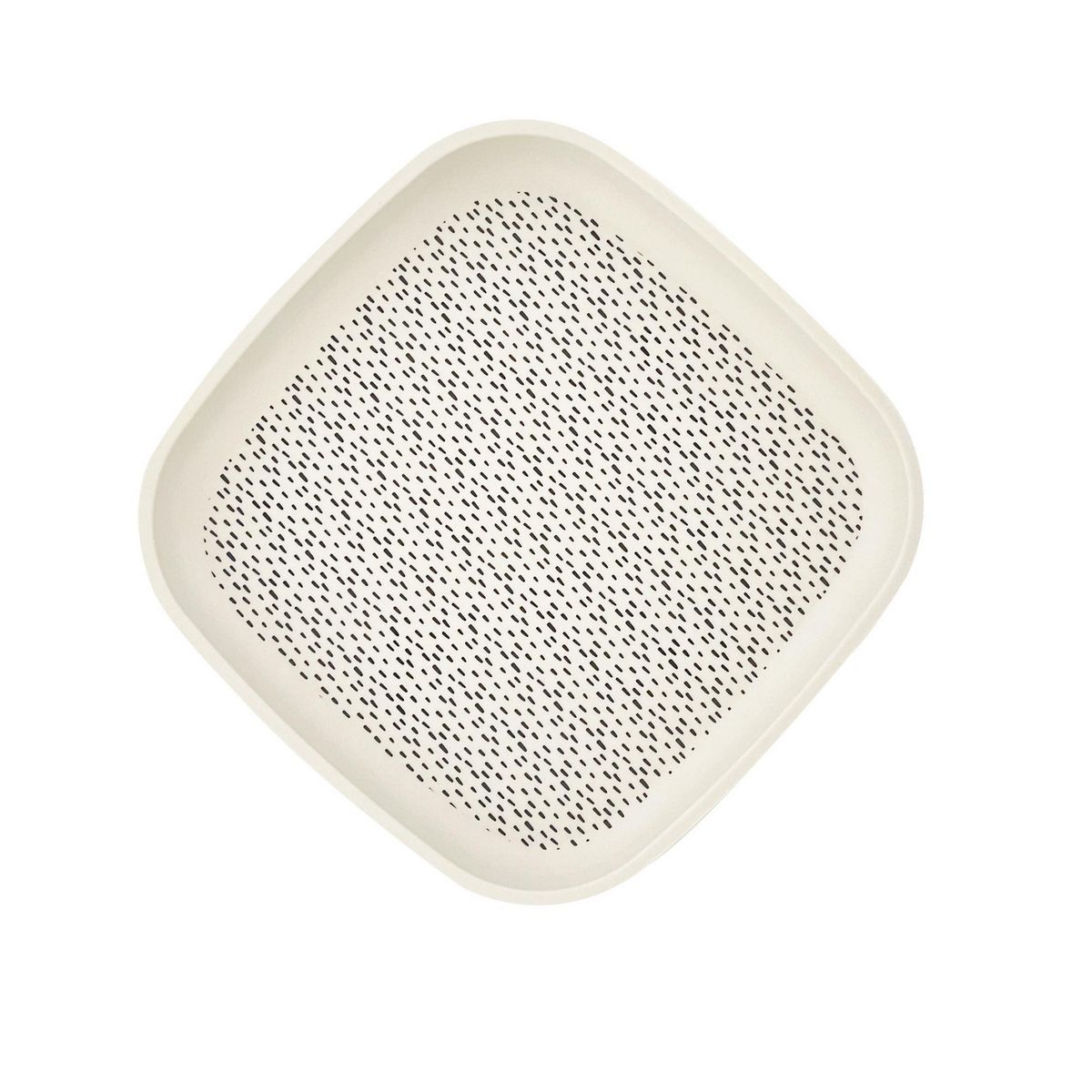 DECOGREEN - Plato 18x18 cm BioBamboo Cuadrado Puntos