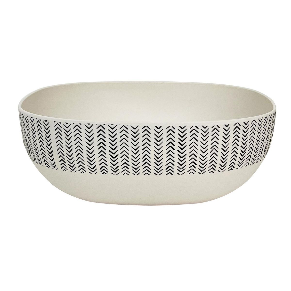 DECOGREEN - Bowl Decogreen Biobamboo Flechas 20 Cm Capacidad 3 Litros