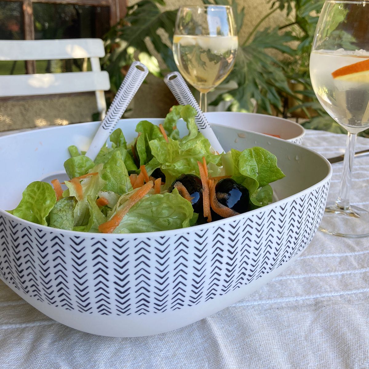 DECOGREEN - Bowl Decogreen Biobamboo Flechas 20 Cm Capacidad 3 Litros