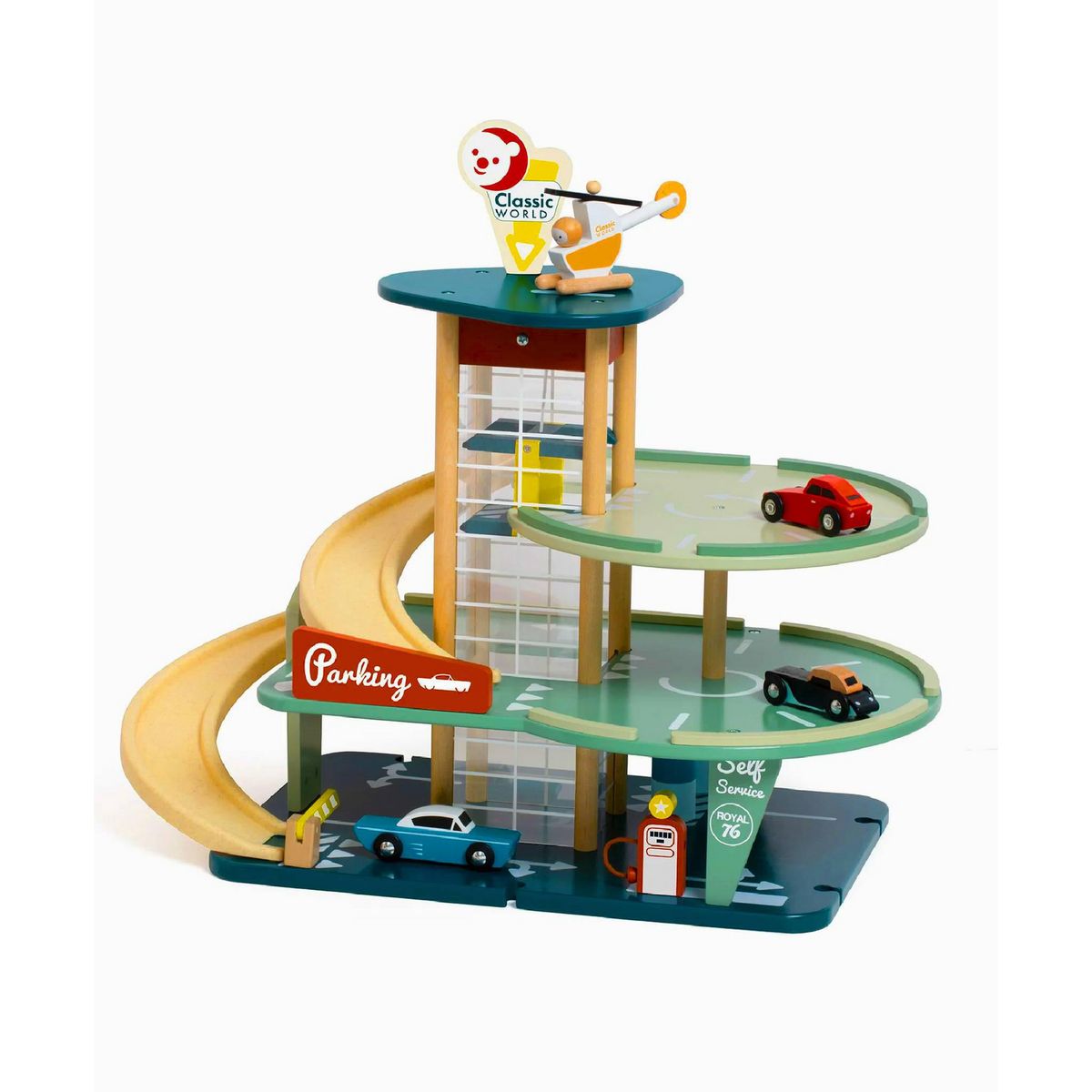 KIDSCOOL - Juego didáctico Gran estacionamiento vintage