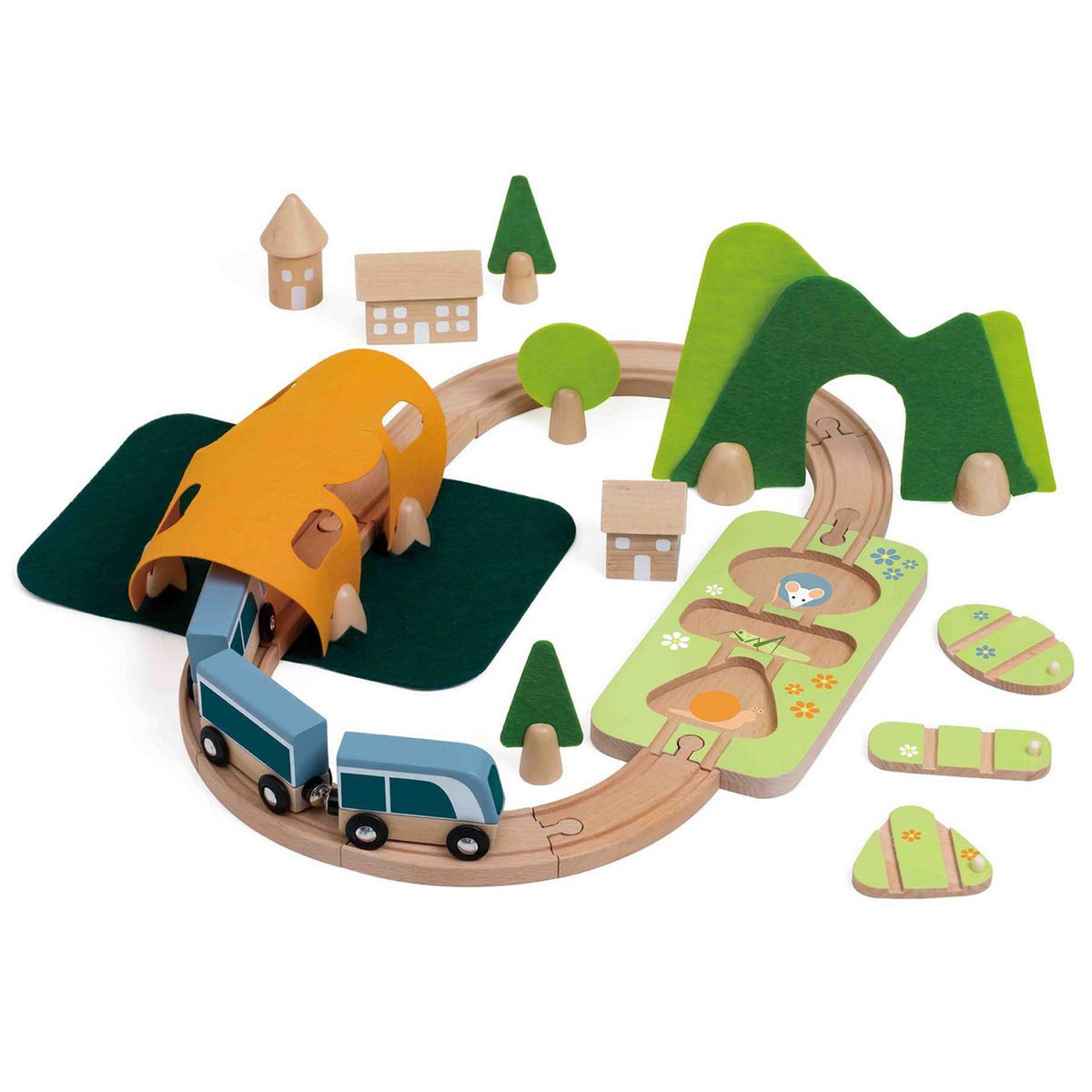 KIDSCOOL - Juego didáctico pista trencito feliz