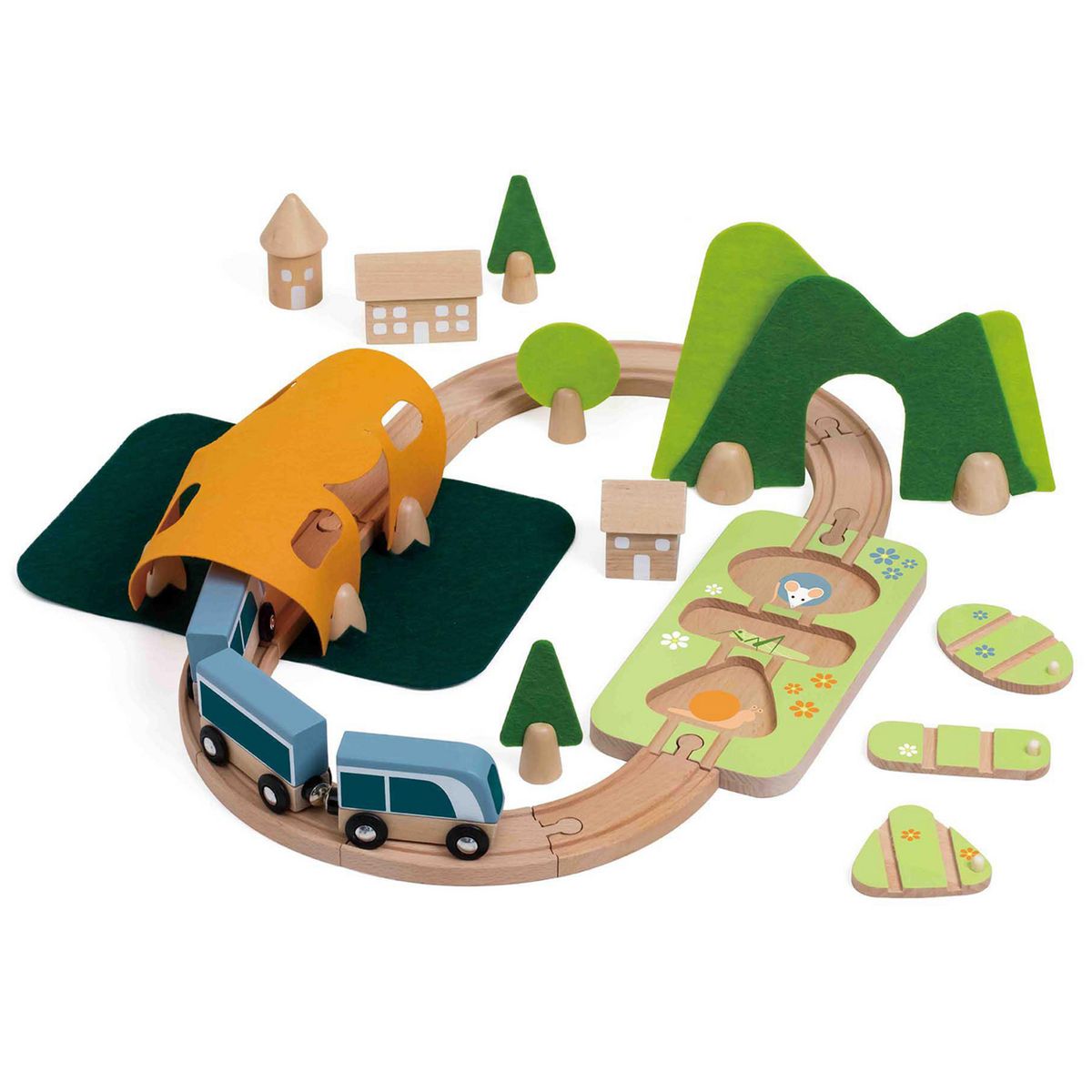 KIDSCOOL - Juego didáctico pista trencito feliz