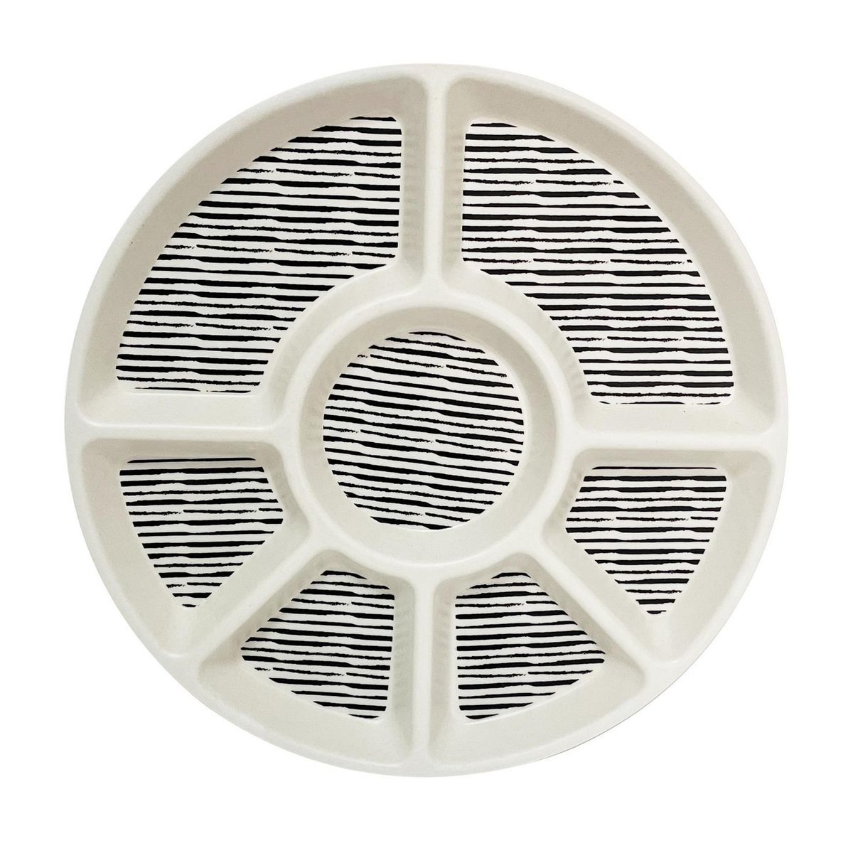 DECOGREEN - Bandeja Picoteo BioBamboo Rayas