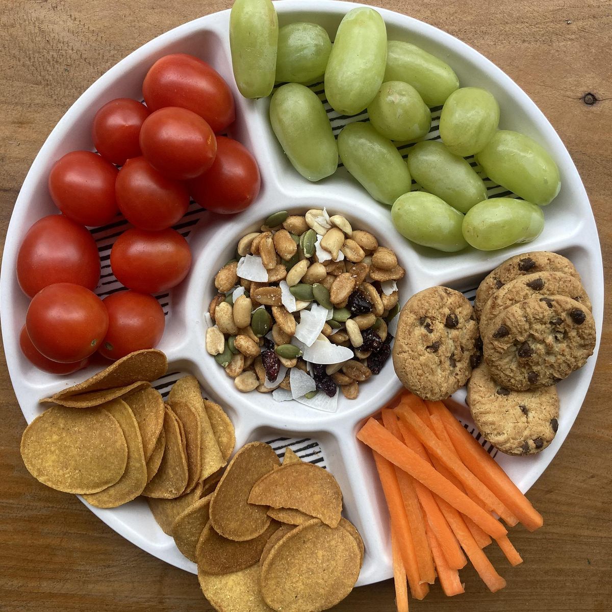 DECOGREEN - Bandeja Picoteo BioBamboo Rayas