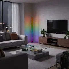 LEDZONE - Lampara de Pie Magic RGB Multicolor 2x1.2 m