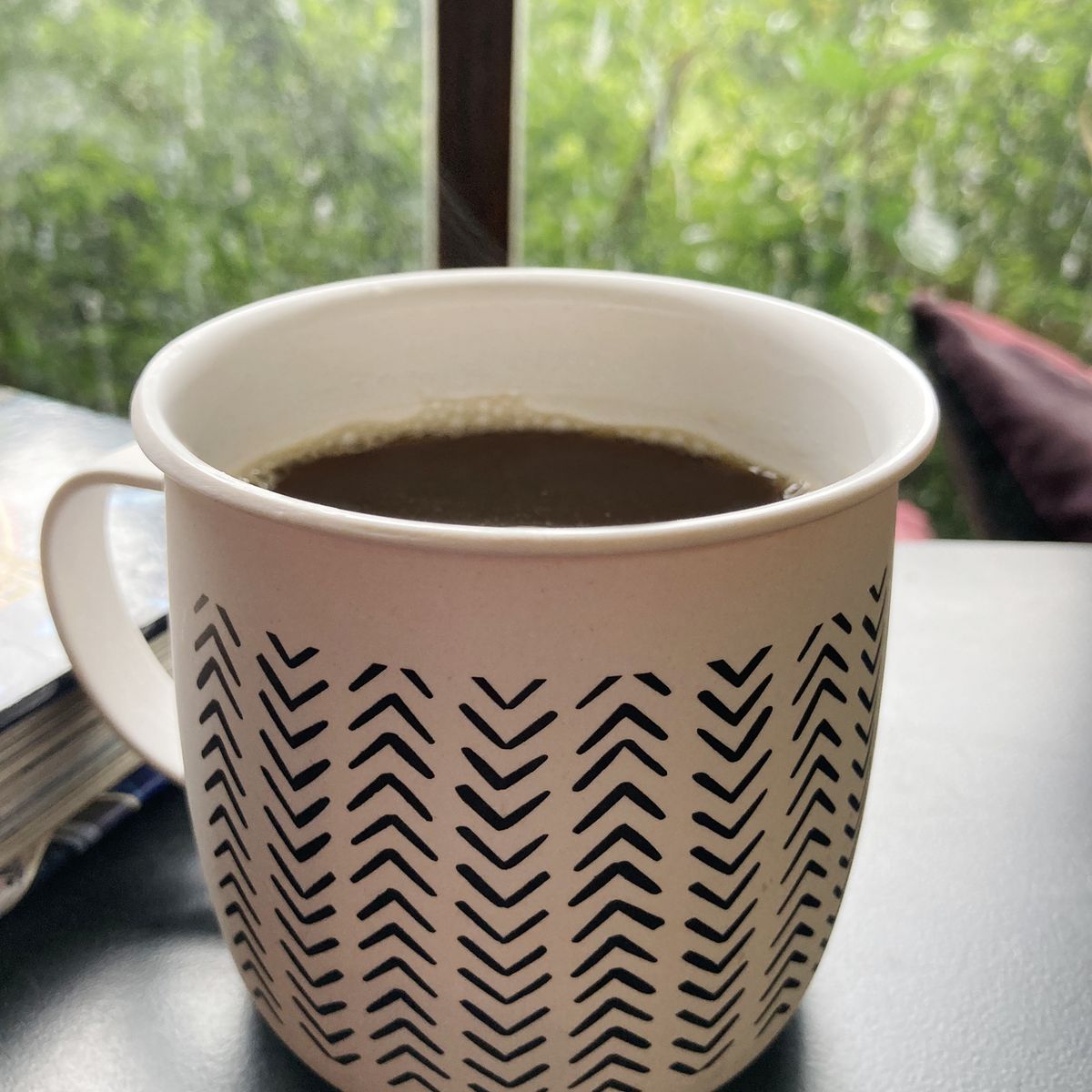 DECOGREEN - Tazón 450 ml Fibra de Bambú Flechas Blanco