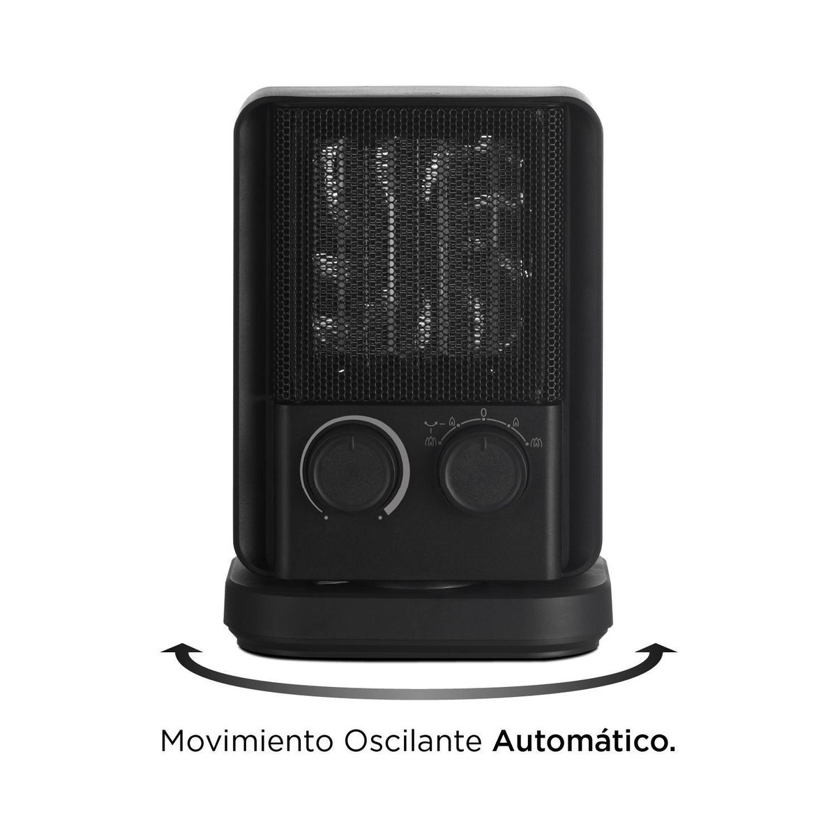 MIDEA - Calefactor Sobremesa Eléctrico 2000 W NTY20-22BK Negro