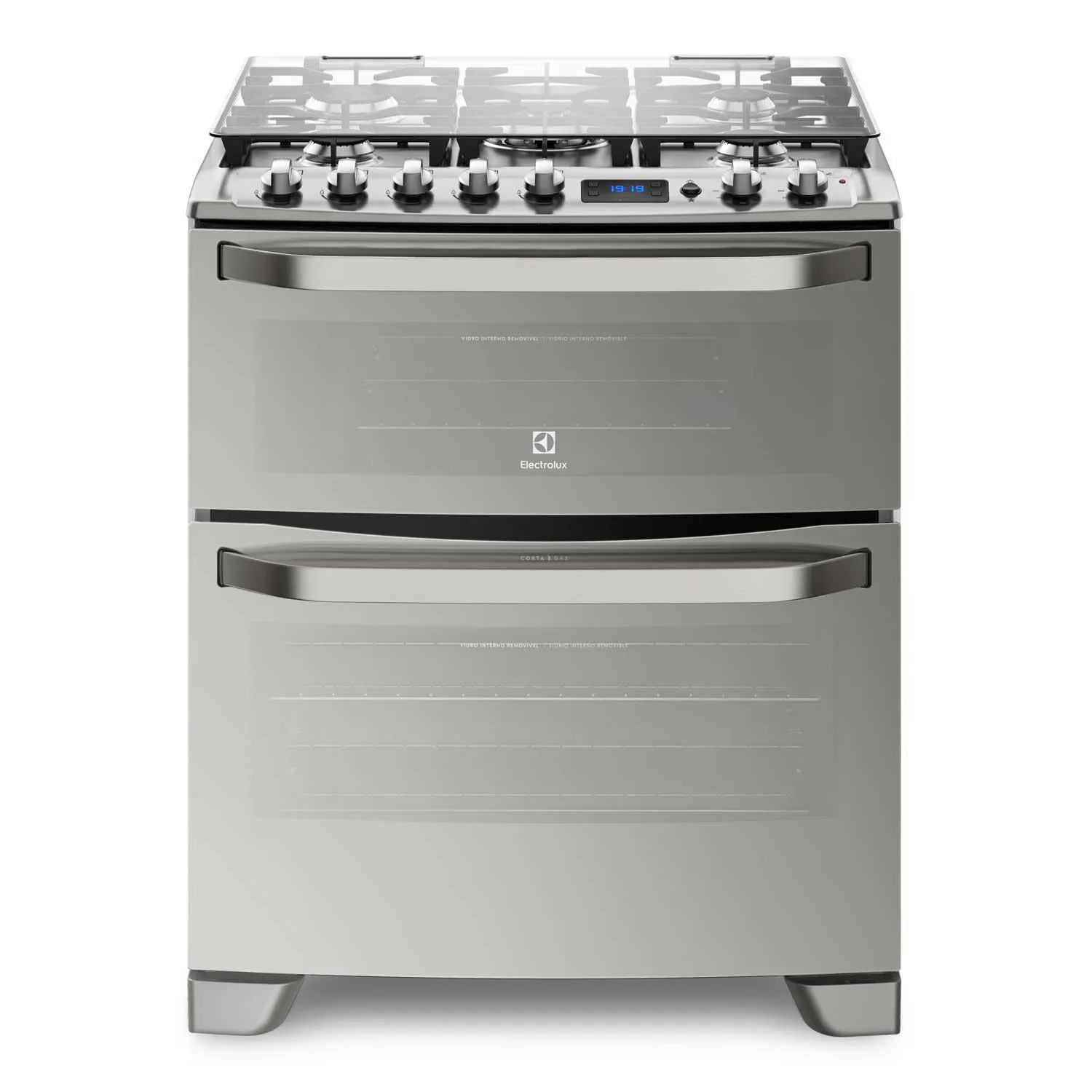 Cocina a Gas 5 Platos Inox 76DXA | Sodimac Chile
