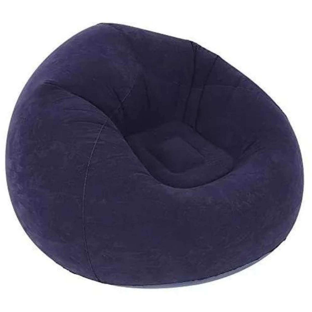 SOHOGAR - Puff inflable azul 60x90x90 cm