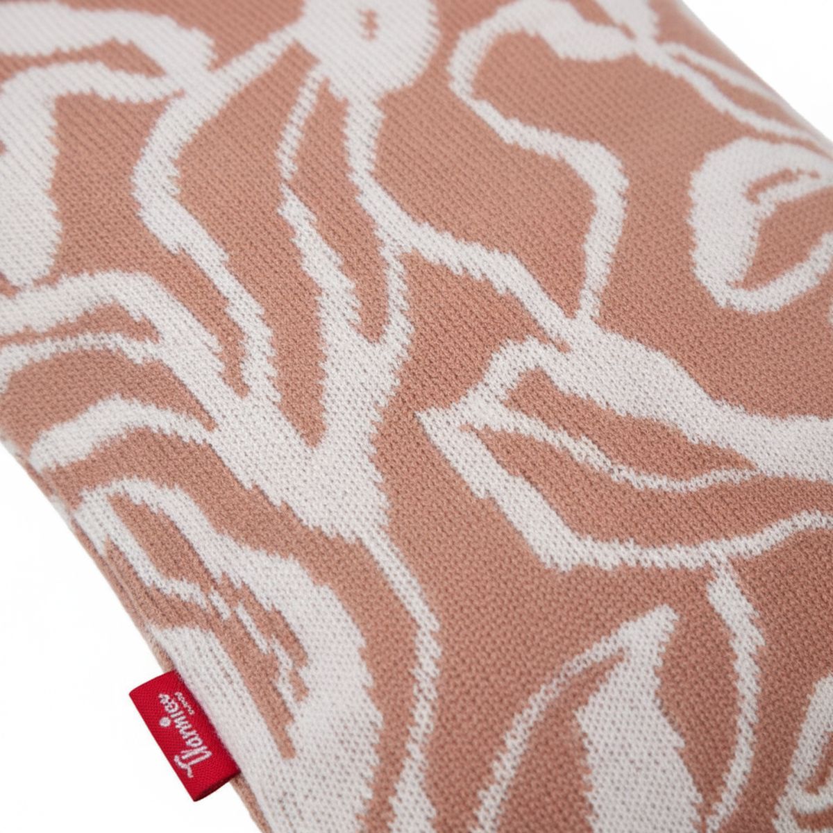 THERMICA - Guatero 2 Litros Tejido Café Flores Blancas