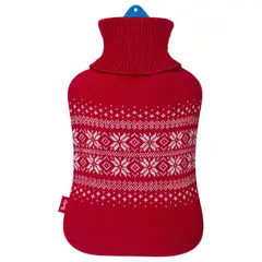 THERMICA - Guatero 2 Lt Tejido Rojo Copos Nieve