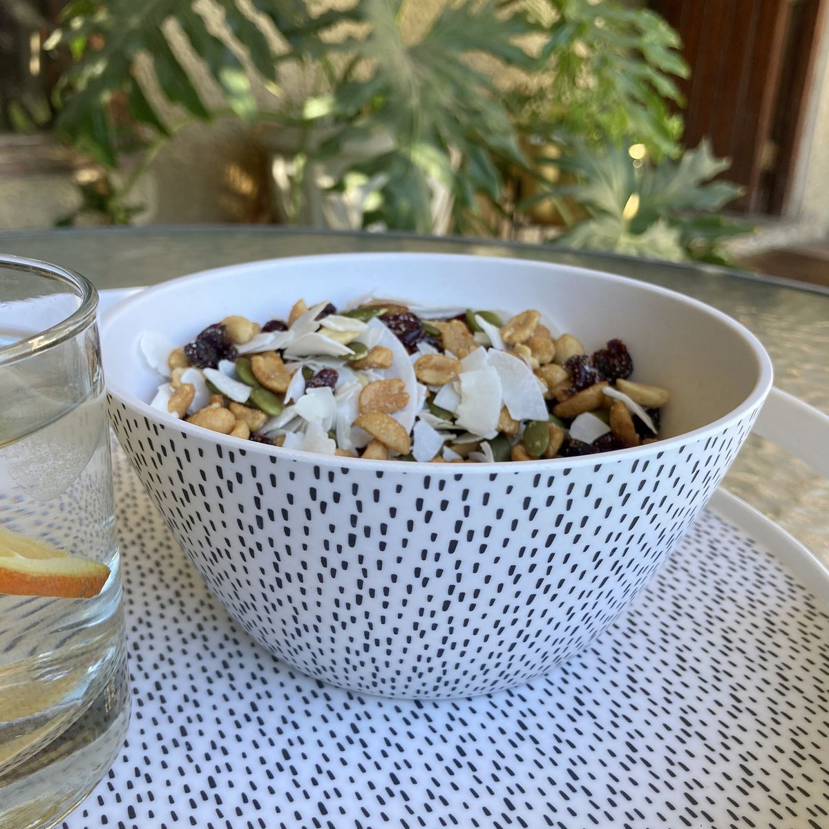 DECOGREEN - Bowl Decogreen Palo 15 Cm Blanco Y Negro 600 Ml