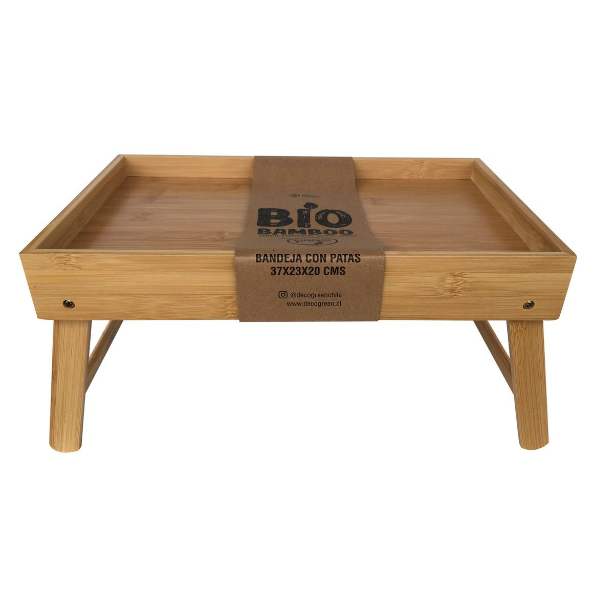 DECOGREEN - Bandeja Bambú Rectangular 23x20 cm Natural