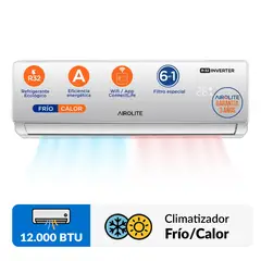 AIROLITE - Aire Acondicionado Split Inverter 12000 BTU