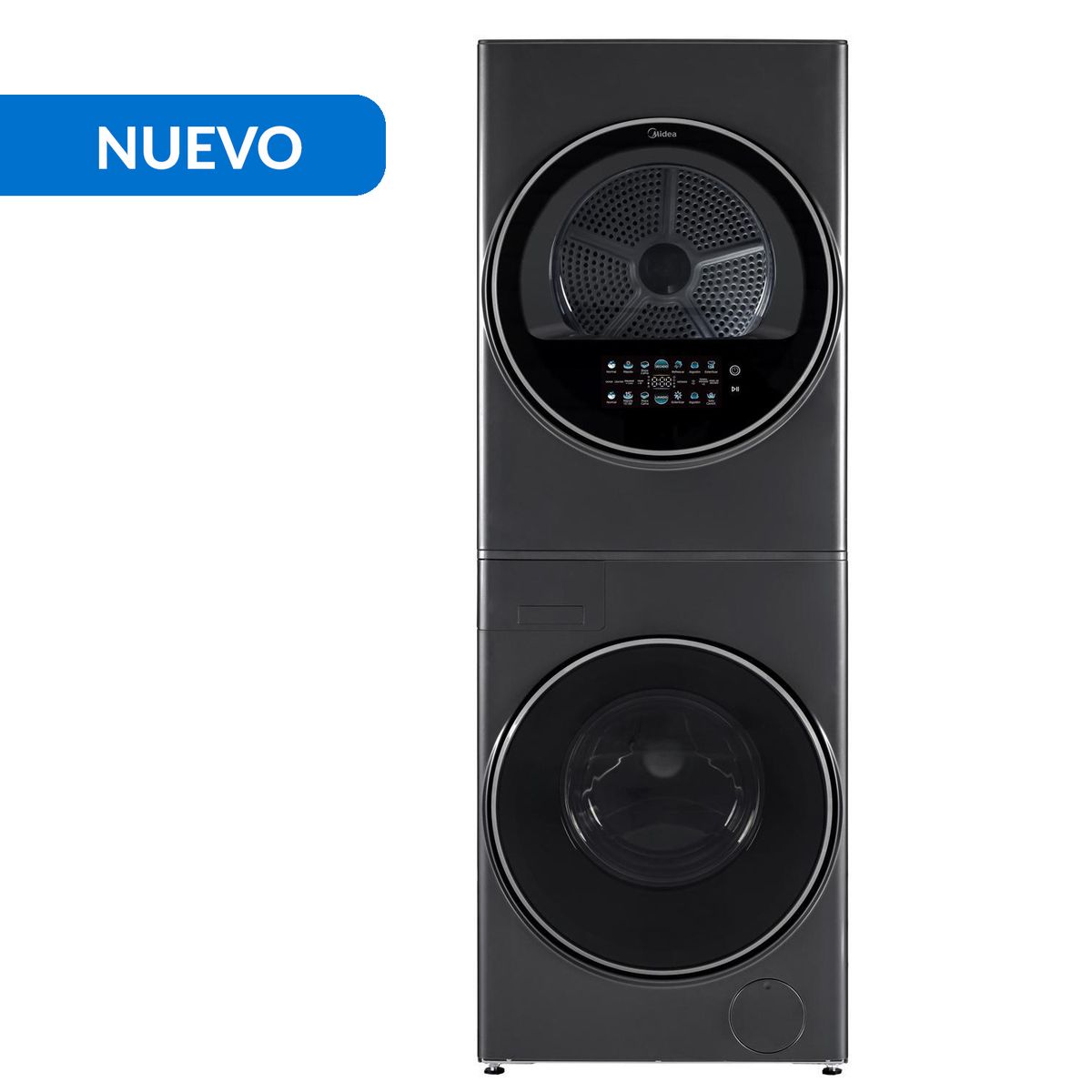 MIDEA - Lavadora-Secadora 12/10 kg Tower Titanium MTF-120WBT