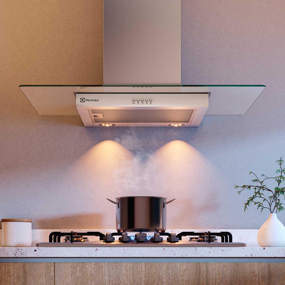 ELECTROLUX - Campana Convencional 60 cm Acero inoxidable CE9VX