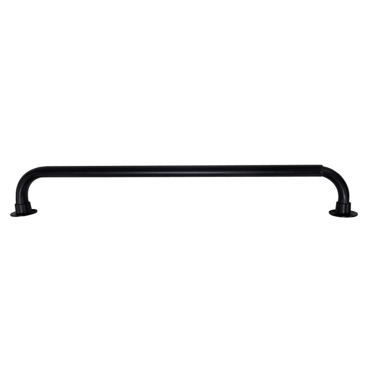 METALHSA - Set Barra de Cortina Simple Extensible 120-210 cm Muro o Techo de Fierro