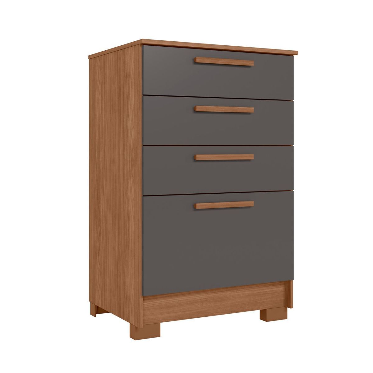 ONESSTA - Cómoda 4 Cajón(es) Aruba 4C 66.3x104x42.3 cm Grafito