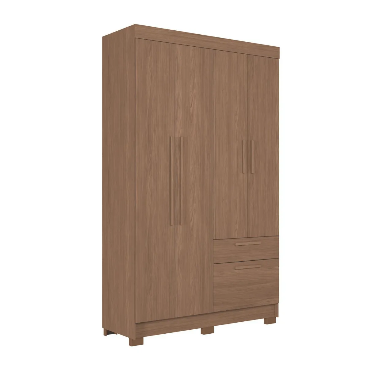ONESSTA - Closet 4 Puerta(s) 2 Cajón(es) 4 Repisa(s) 130x214x46 cm Jatoba