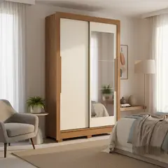 ONESSTA - Closet 2 Puerta(s) 2 Cajón(es) 4 Repisa(s) 140x214x49 cm Arena