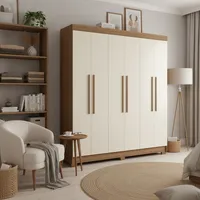 Closet 6 Puerta(s) 2 Cajón(es) 6 Repisa(s) 194.4x214x46 cm Arena