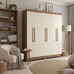 ONESSTA - Closet 6 Puerta(s) 2 Cajón(es) 6 Repisa(s) 194.4x214x46 cm Arena