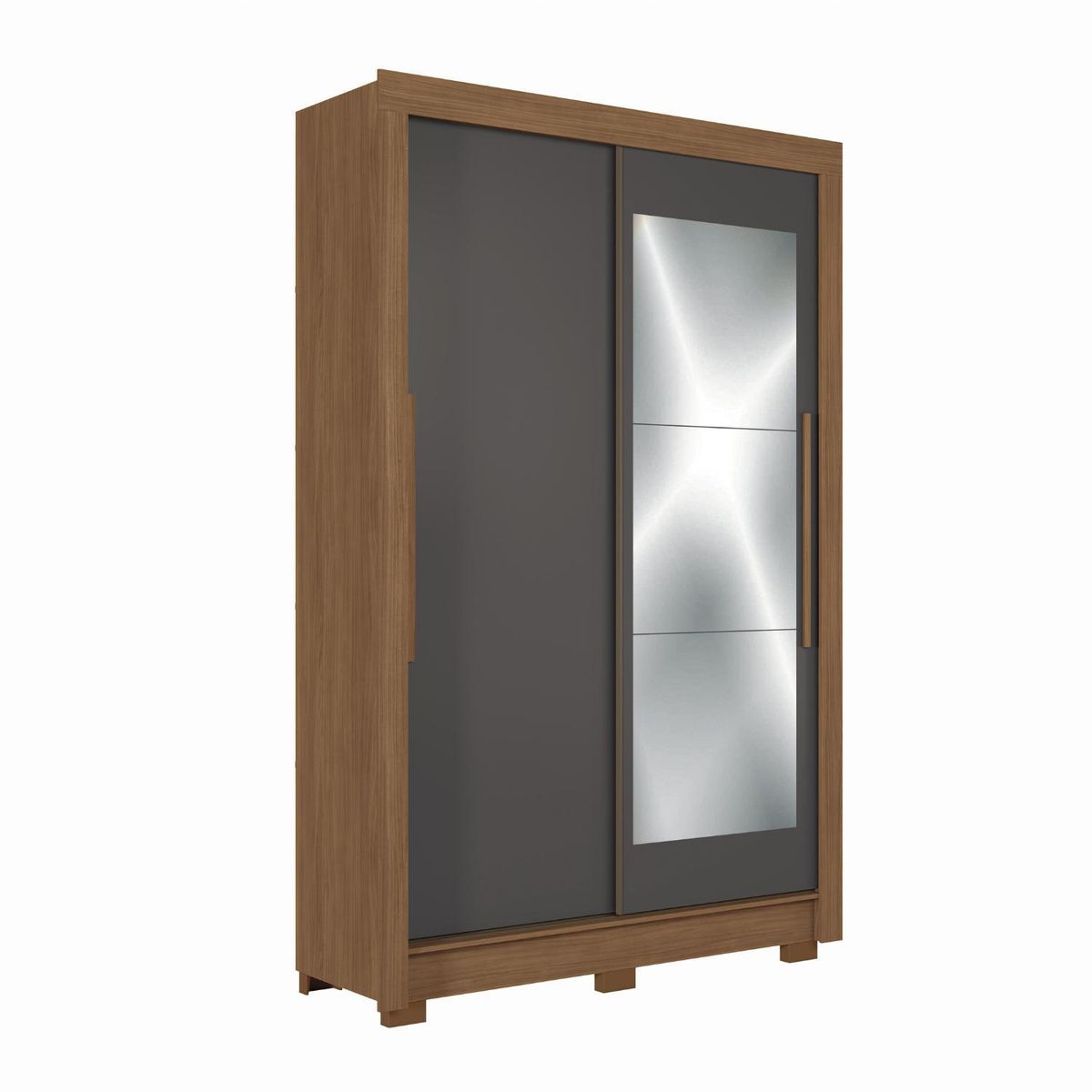 ONESSTA - Closet 2 Puerta(s) 2 Cajón(es) 4 Repisa(s) 140x214x49 cm Grafito