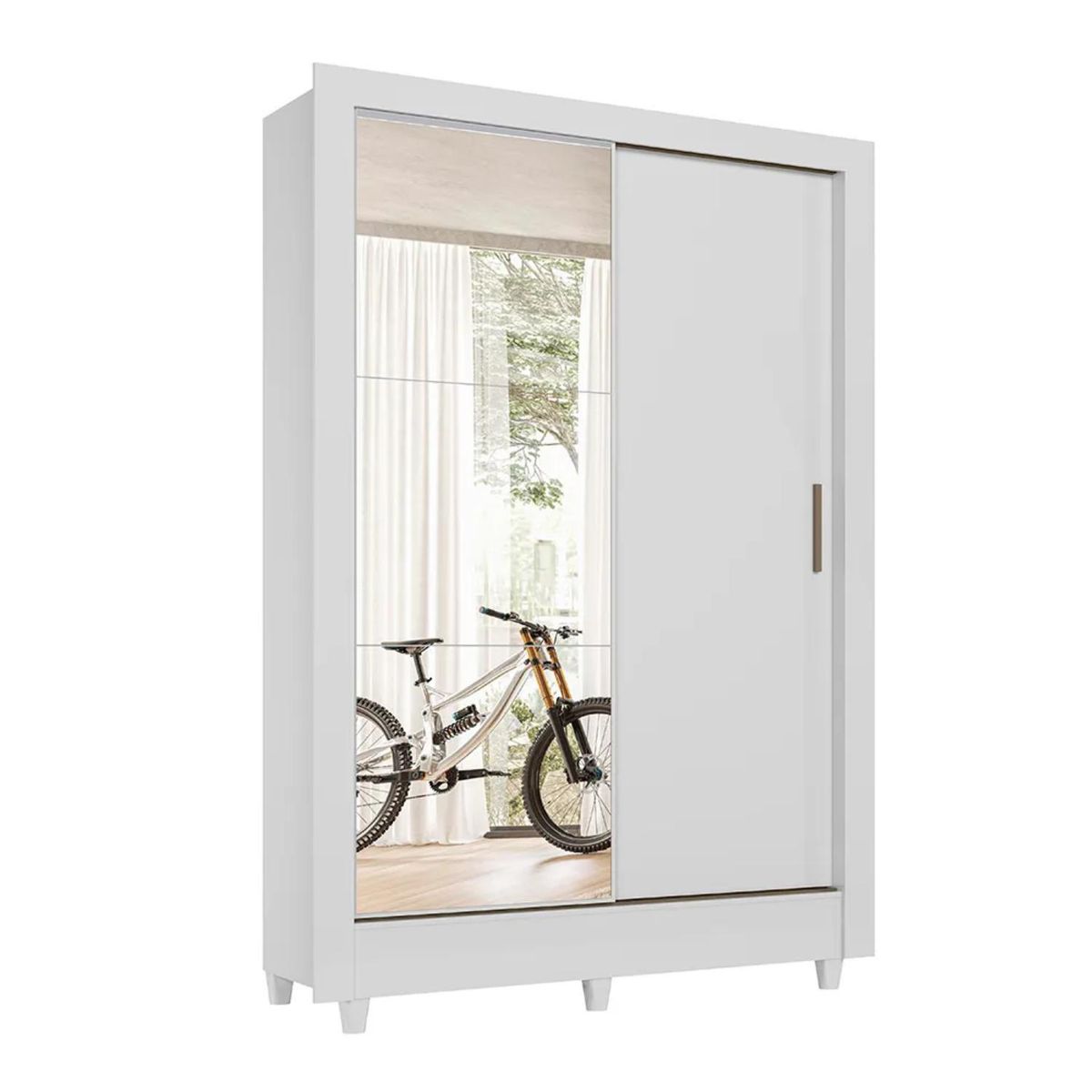 ONESSTA - Closet 2 Puerta(s) 2 Cajón(es) 4 Repisa(s) 118x191x46 cm Blanco