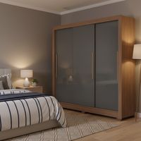 Closet 3 Puerta(s) 2 Cajón(es) 6 Repisa(s) 204x214x49 cm Grafito