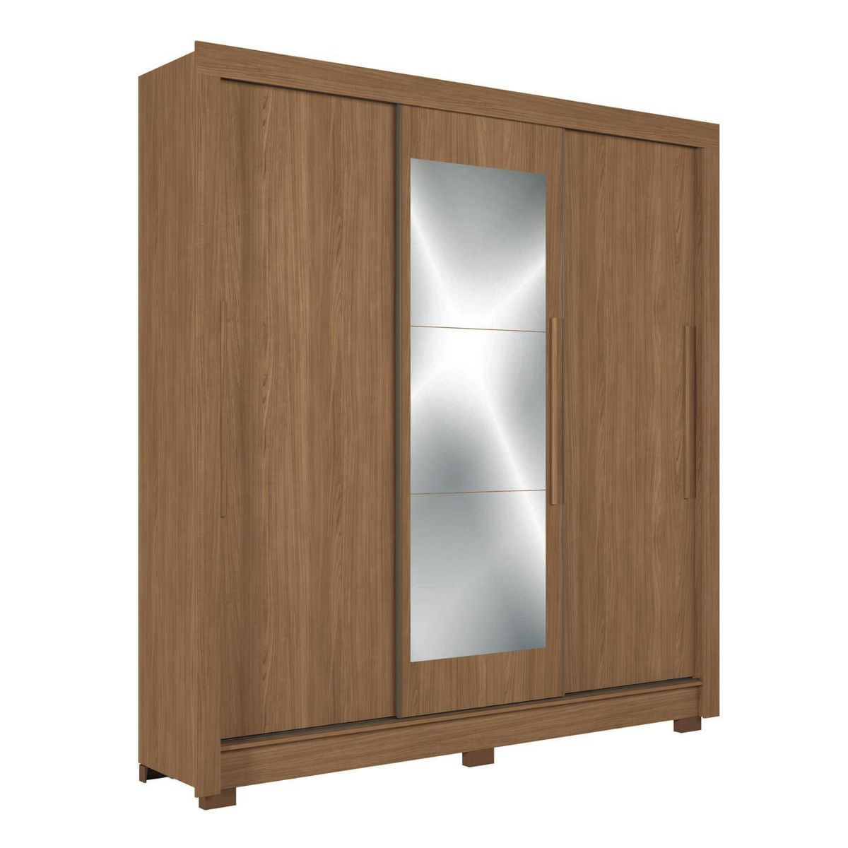 ONESSTA - Closet 3 Puerta(s) 2 Cajón(es) 6 Repisa(s) 204x214x49 cm Jatoba