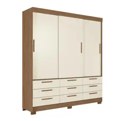 ONESSTA - Closet 3 Puerta(s) 9 Cajón(es) 5 Repisa(s) 194.4x214x46 cm Arena