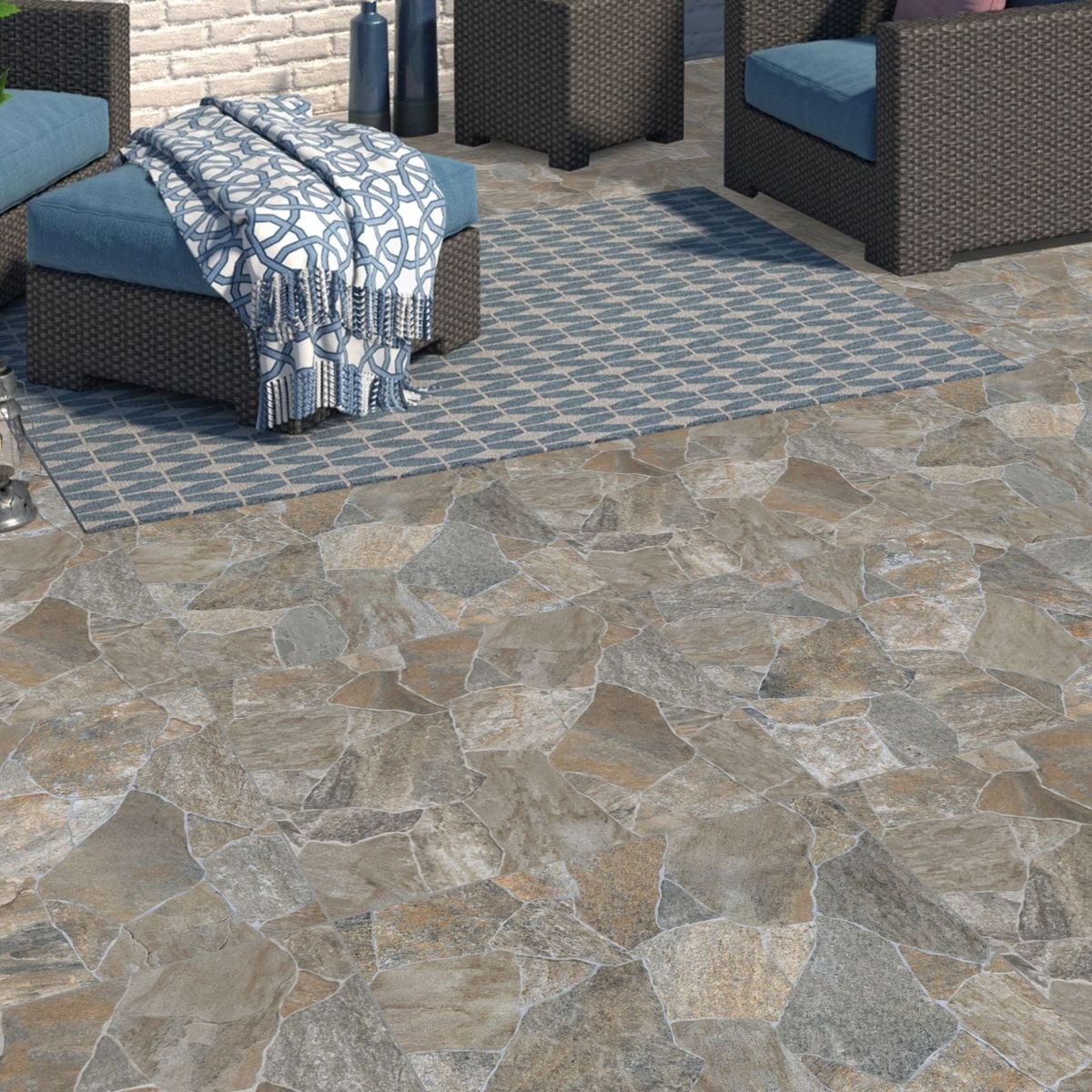 ANGELGRES - Cerámica 60x60 cm Neptune Marron 2.52 m2