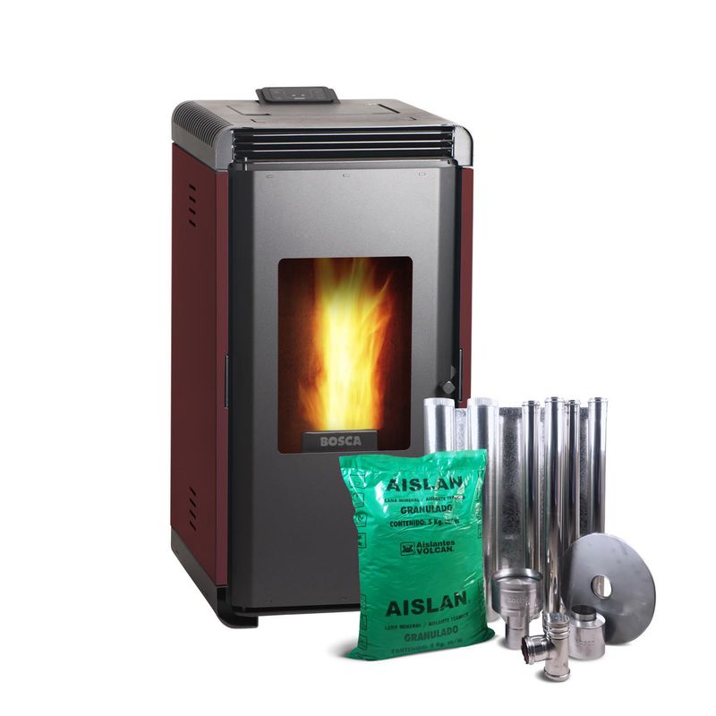 BOSCA - Combo Estufa Pellet Hera+ Burdeo