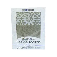 DORAL - Set de Toallas Otoño Invierno 450 gr Algodón 70x140 cm Mix