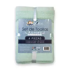 DORAL - Set de Toallas Otoño Invierno 450 gr Algodón 70x140 cm Mix