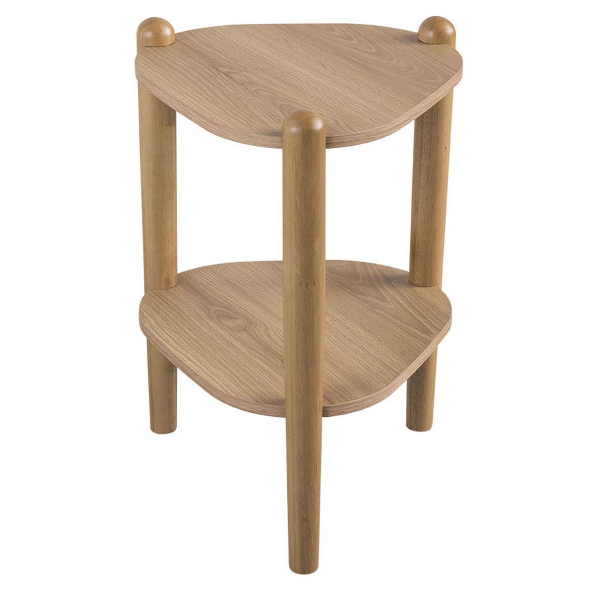 DECOCASA - Mesa lateral Giorgia Café 44.6x41.8x54 cm