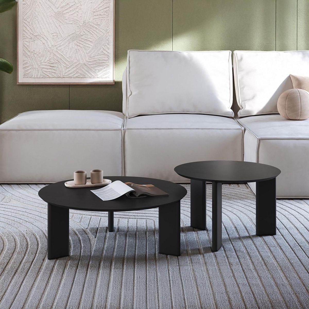 DECOCASA - Kit mesas Alice Café 83x83x30 cm